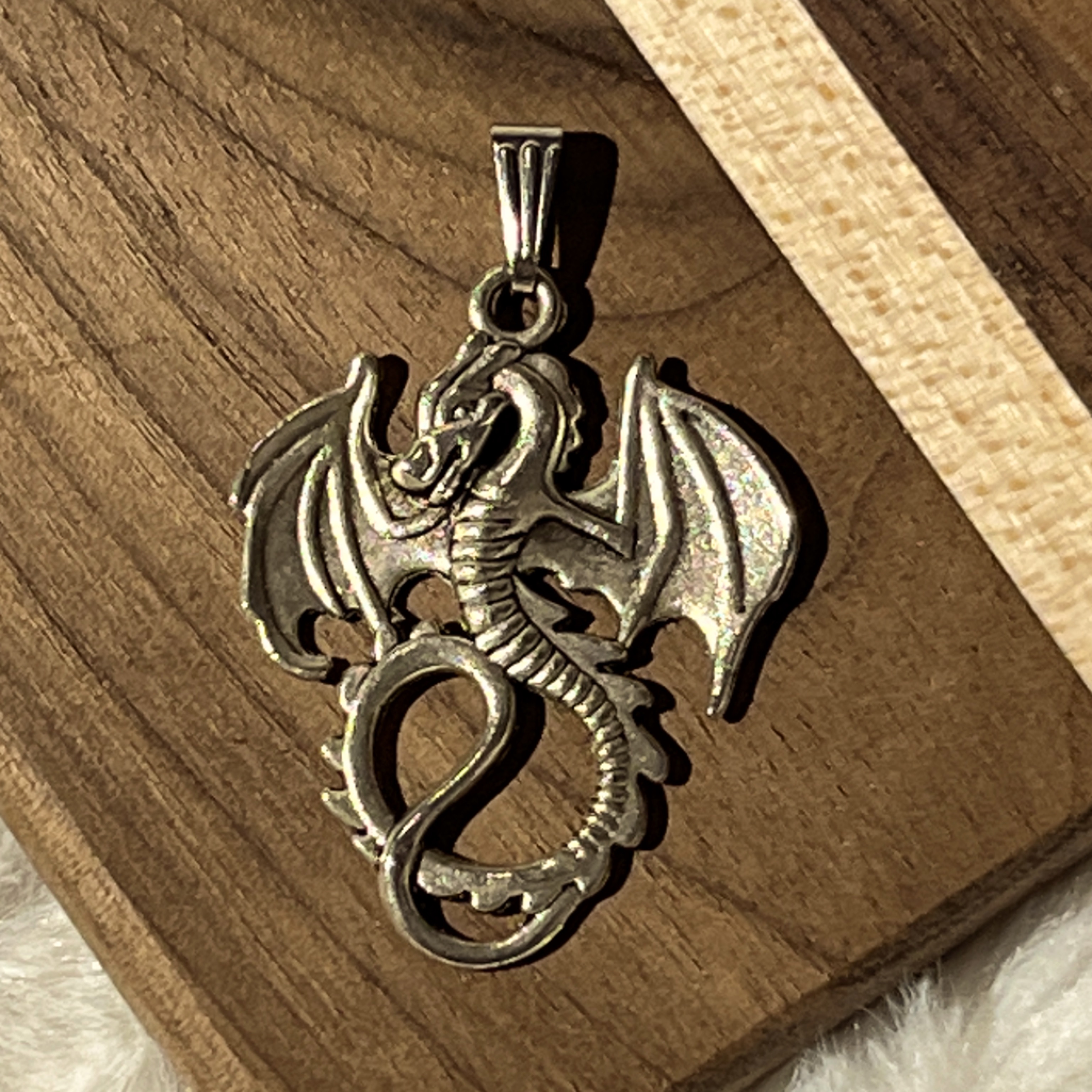 3 For $25 Dragon Silver Pendant